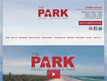 Tablet Screenshot of parkhotelmotel.com